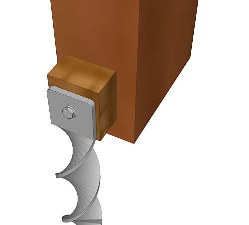 Anchoring a bench with no bracket