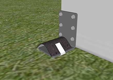 Anchor with rubber cover