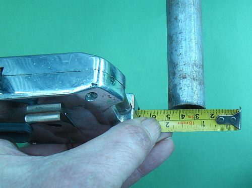 Measuring the tube, this method is accurate