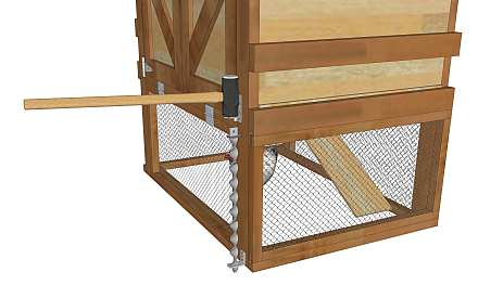 Hammerring the anchor through the P503 bracket