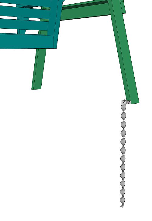 Timber sewing secured with 40x680ED anchors and B403 brackets